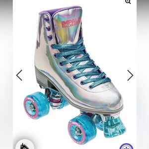Impala Purple Roller Skates with Teal Laces size 6
